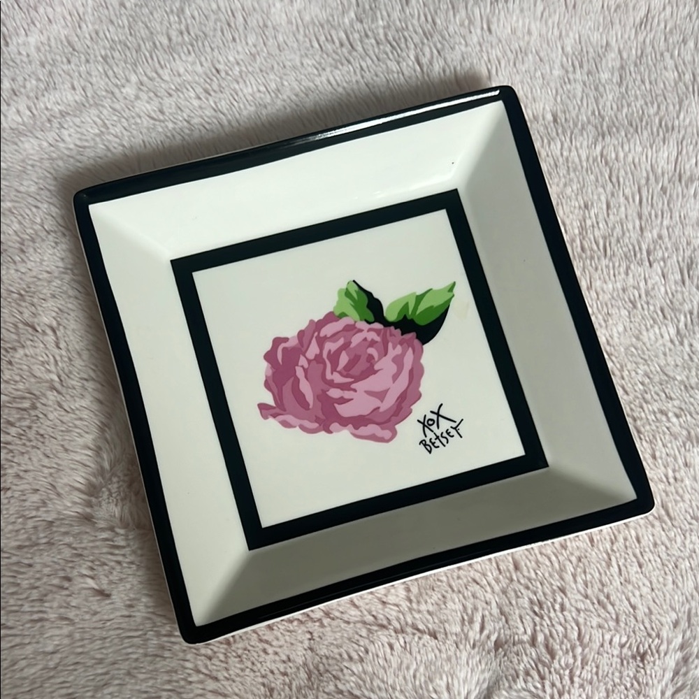 Betsy Johnson Floral Jewelry Tray